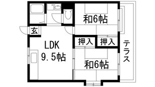 ミューズハイツの物件間取画像